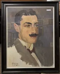 Portrait of a gentleman by Alfred Hugh Fisher, oil on canvas, sold Dec 2022