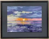 Autumn Rise by Paul Rowland, 2021, acrylic on board, sold Dec 2022