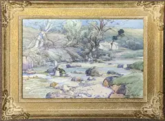 Ramsgill, Yorks by Lamorna Birch, 1947, watercolour, sold Dec 2022