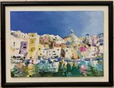 Bay of Naples by Paul Rowland, 2019, acrylic on board, sold Dec 2022