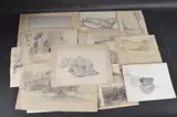 Sailing boats off a shoreline by Robert Lillie, watercolour, sold Feb 2025