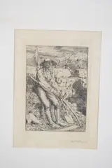 Frontispiece to Engelberg and other verses by William Strang, etching, offered Feb 2025