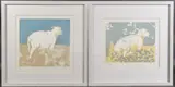 Dandelion' and 'Sweet Briar' pair of limited edition screenprints by Sarah Young, pencil and numbered, offered Feb 2025