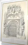 framed lithograph frontispiece to Sketches of Spain, 1837. by David Roberts, lithograph, sold Feb 2025