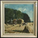 The Harvest 1960 by Stanley Orchart, oil on board, sold Jan 2025