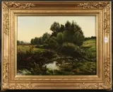 French by Francois Emile Michel, oil on canvas, sold Jan 2025