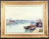 French by Gustave Madelaine, Oil on canvas, sold Jan 2025