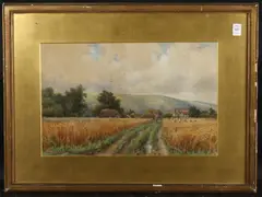 British by Arthur Powell May, watercolour, offered Jan 2025