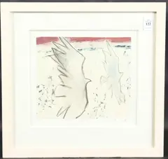 Coloured chalks by Peter Stillwell, drawing, offered Jan 2025