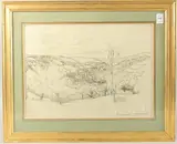 Brimscombe Valley 1916 by Hubert Wellington, Mixed Media, sold Dec 2024