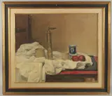 Still Life by George Weissbort, 1967, oil, offered Dec 2024