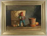 Still Life by George Weissbort, 1965, oil, sold Dec 2024