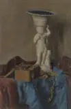 Still Life by George Weissbort, 1979, oil, sold Dec 2024
