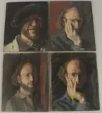 Head and shoulders by George Weissbort, oil, sold Dec 2024