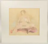 A nude female by George Weissbort, 1997, oil, sold Dec 2024