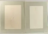 Male and female by George Weissbort, 1998, pencil, sold Dec 2024