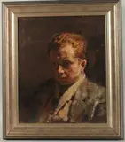 Malcombe by George Weissbort, 1957, oil, sold Dec 2024