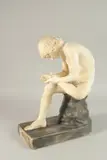 MUSEE DU VATICAN. Plaster. 35cms high. by By Canova. le Tireur D'epine, sculpture, offered Nov 2024