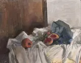 Tomatoes by George Weissbort, oil, sold Nov 2024
