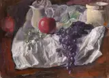 Grapes by George Weissbort, oil, sold Nov 2024