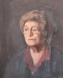 PORTRAIT head and shoulders of a lady, panel by George Weissbort, oil, offered Nov 2024
