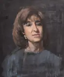 Head and shoulders of young ladies by George Weissbort, oil, sold Nov 2024