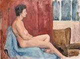 SEVEN VARIOUS FEMALE NUDES, board by George Weissbort, oil, sold Nov 2024