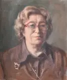 SIX PORTRTAITS OF LADIES head and shoulders, board, 22ins x 18ins (56CM X 46CM) by George Weissbort, oil, sold Nov 2024