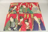 JAPANESE KABUKI THEATRE PLAY; two late 19th century original Japanese woodblock prints, (2) by Toyohara Kunichika, print (other), sold Oct 2024
