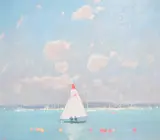 The Wayfarer by Stephen Brown, oil on canvas, offered Oct 2024