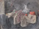 Untitled by Georges Weissbort, oil on canvas, sold Oct 2024