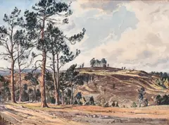 The Camel, Ashdown Forest by Claude Muncaster, watercolour, sold Oct 2024