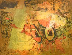 The Lagoon by Hoi Lebadang, lithograph, sold Oct 2024