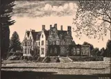 A view of Clayesmore School by Graham Seaton Dudley Page, engraving, offered Aug 2024