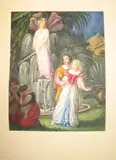 etc.] an album of 16 mid 19th c. watercolours, one inscribed within the image (a by Fairy Tales, watercolor, sold Aug 2024