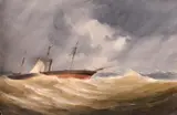 First India Mail Boat in a Fresh Breeze or Gale by Charles Taylor Jnr., watercolour, offered Aug 2024