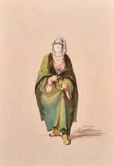 Turkish Lady by Amadéo Preziosi, watercolour, offered Aug 2024