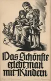 Scene of a mother and her children by Josef Hagedorn, woodcut, offered Aug 2024