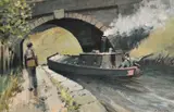 Salford Artist by Tom Brown, oil on canvas, offered Jul 2024