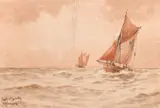 Each by William Henry Pearson, watercolour, sold Jul 2024