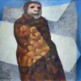 The Beam by Cyril Fradan, oil on canvas, offered Feb 2023