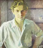 Boris by Gladys Vasey, oil on board, sold Feb 2023