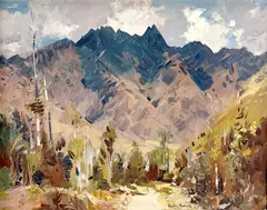 Untitled by Douglas Badcock, oil on board, offered Feb 2023