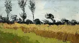 Untitled by Gwilym Prichard, oil on board, offered Feb 2023
