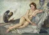 Untitled by Ray Howard-Jones, 1942, oil on board, offered Feb 2023