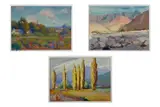 Untitled by Val Gillette, watercolour on board, sold Feb 2023