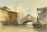 Untitled by William Callow, ink & watercolour, sold Feb 2023