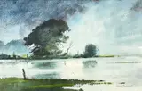 Untitled by Denis Pannett, watercolour, sold Feb 2023