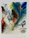 Romantic Dream by Salvador Dalí, lithograph, sold Feb 2023