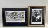 Diving Ducks by Colin See Paynton, engraving, sold Feb 2023
